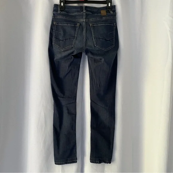 BKE Denim Stella Mid Rise Skinny Jeans Women’s Size 28R Dark Wash | READ DISC. - Picture 2 of 12